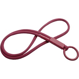 Tubyard Lanyard mit Band aus recyceltem Kunststoff, bordeaux