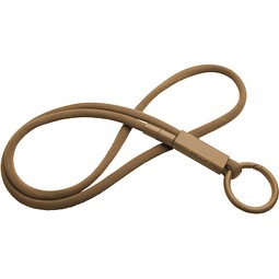 Tubyard Lanyard mit Band aus recyceltem Kunststoff, bronze
