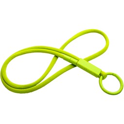 Tubyard Lanyard mit Band aus recyceltem Kunststoff, limone