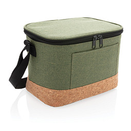 XD COLLECTION Two-Tone Kühltasche mit Korkdetails, grün