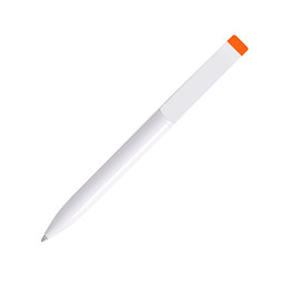 uma® Antibakterieller Kugelschreiber Effect Green, blaue Mine, weiß-orange