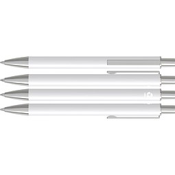 uma® GROOVE RECY Druckkugelschreiber, weiss