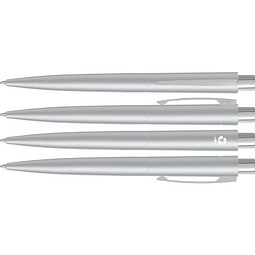 uma® LUMOS RECY Druckkugelschreiber, silber