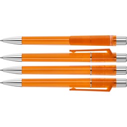 uma® PEPP transparent SI Druckkugelschreiber, orange