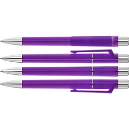 uma® PEPP transparent SI Druckkugelschreiber, violett