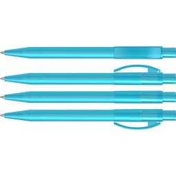uma® PIXEL frozen Druckkugelschreiber, cyan