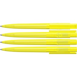 uma® RECYCLED PET PEN PRO transparent Druckkugelschreiber, gelb