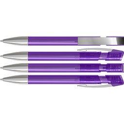 uma® SKY transparent M SI Druckkugelschreiber, violett