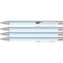 uma® STRAIGHT SI GUM Druckkugelschreiber, pastell blau