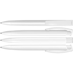 uma® TRINITY RECY Druckkugelschreiber, weiss