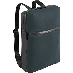 URBAN BACKPACK. 14''Laptop-Rucksack aus Softshell und Tarpaulin, Dunkelgrau