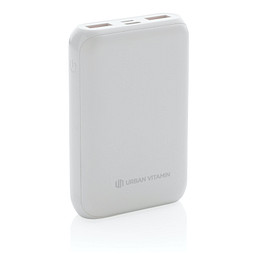 Urban Vitamin Alameda 10.000mAh 18W PD Powerbank, weiß