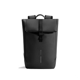 Saalfrank Xd Design Schwarz / Grau Urban Wasserabweisender Flap-Top Rucksack, Schwarz,