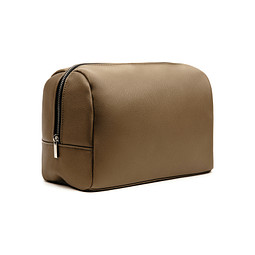 VINGA Bermond Kulturtasche aus RCS recyceltem PU, braun