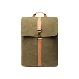 VINGA Bosler Rucksack aus GRS recyceltem Canvas, grün