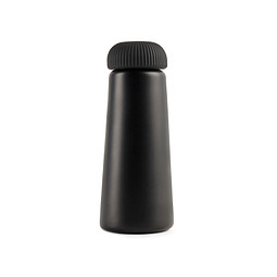 VINGA Erie 450ml Vakuumflasche aus RCS recyceltem Stahl, schwarz