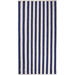 VINGA Lagoa GRS Strandtuch, navy blau, weiß