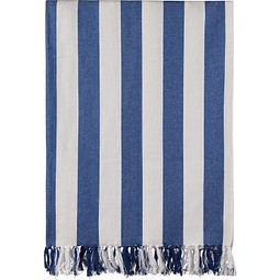 VINGA Ornos GRS Hammam-Familien-Tuch, blau, weiß