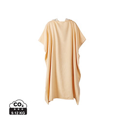 VINGA Tolo Hamam Frottee Strandponcho, gelb, off white
