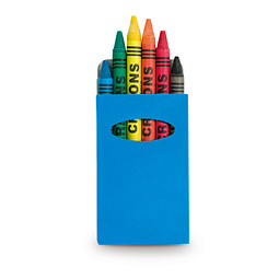 Wachsmalstifte-Set, 6-tlg., blau