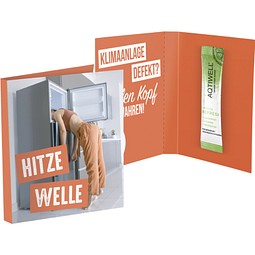 Werbekarte Midi, Aqtiwell® REFRESH, inkl. Druck