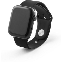 WILES. Smartwatch mit 1.85"-Bildschirm, IPX4, 3 Tage Akkulaufzeit und Silikonarmband, Schwarz