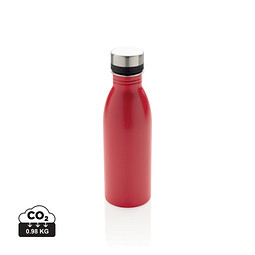 XD COLLECTION Deluxe Wasserflasche aus RCS recyceltem Stainless-Steel, rot