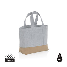 XD COLLECTION Impact Aware™ 285g/m² ungefärbte rCanvas-Kühltasche, grau