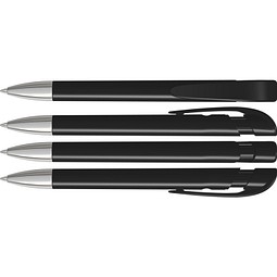 uma® Kugelschreiber YES SI inkl. Metallspitze, schwarz