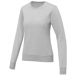 Zenon Damenpullover mit Rundhalsausschnitt, heather grau, S