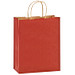 Papier-Tragetasche gerippt, 24 x 32 x 11 cm, rot
