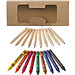 19 teiliges Bunt- und Wachsmalstifte Set,natur