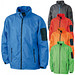 JAMES & NICHOLSON Unisex Outdoor Jacke Windbreaker, grau/hellblau, L