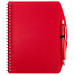 Notizbuch Busy mit Kugelschreiber, DIN A5, liniert, rot