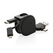 6-in-1 Kabel aus TPE und RCS Standard recyceltem Kunststoff, schwarz