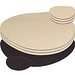 8 teiliges Platzset, braun