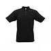 JAMES & NICHOLSON Unisex Poloshirt, schwarz, L