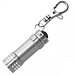LED-Minilampe mit Karabiner, silber