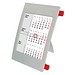 2-Jahres-Tischkalender 2026/2027, grau/rot
