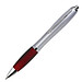 LANCE® Kugelschreiber Rio Satin, blaue Mine, silber/bordeaux