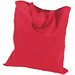 Einkaufstasche Baumwolle, kurze Henkel, rot
