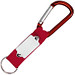 Schlüsselanhänger mit Karabiner, rot