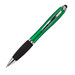 Touch-Pen Kugelschreiber Kuba, blaue Mine, grün/metallic