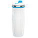 Metall-Isolierbecher Smooth, 400 ml, weiß/hellblau