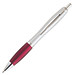 LANCE® Metall-Kugelschreiber Chicago, blaue Mine, silber,rot