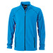 JAMES & NICHOLSON Unisex Fleecejacke, blau, XL