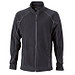 JAMES & NICHOLSON Unisex Fleecejacke, schwarz, XL