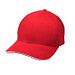 6-Panel-Sandwich-Cap, rot/weiß