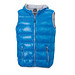 JAMES & NICHOLSON Herren Daunenweste, blau/silber, XXL