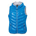 JAMES & NICHOLSON Damen Daunenweste, blau/silber, M